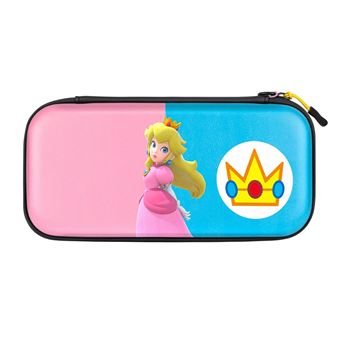 Etui de transport Pdp Slim Deluxe Princesse royale Peach pour Nintendo Switch Rose et blue