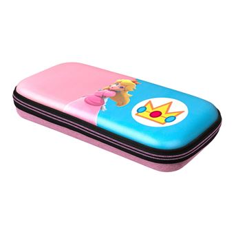 Etui de transport Pdp Slim Deluxe Princesse royale Peach pour Nintendo Switch Rose et blue