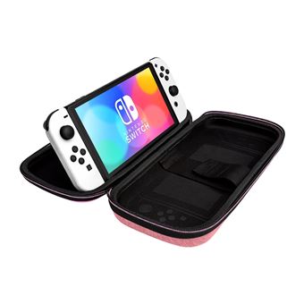 Etui de transport Pdp Slim Deluxe Princesse royale Peach pour Nintendo Switch Rose et blue