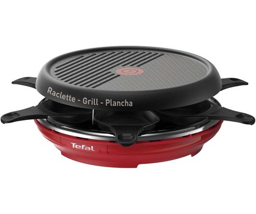 Raclette grill et plancha Tefal Colormania 850 W Rouge