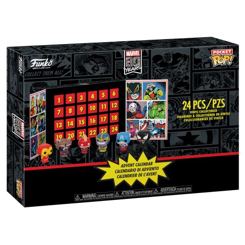 Calendrier De L’Avent Funko Pop Pint Size Heroes Marvel 2019 24 Pièces