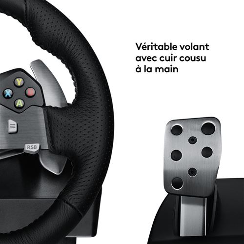 Logitech G920 Volant pour Xbox One/PC Noir Pack Logitech Volant de Course G920 Driving Force - Xbox One et PC