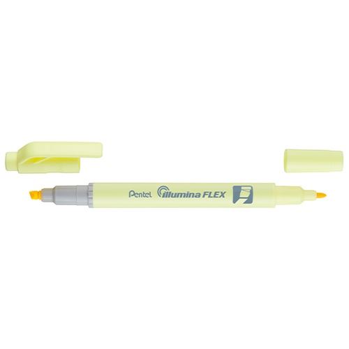 Surligneur bi-pointe Pentel Jaune Pastel