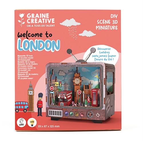 Graine Creative Multicolore Maquette 3D Bois Graine Créative Tv Londres