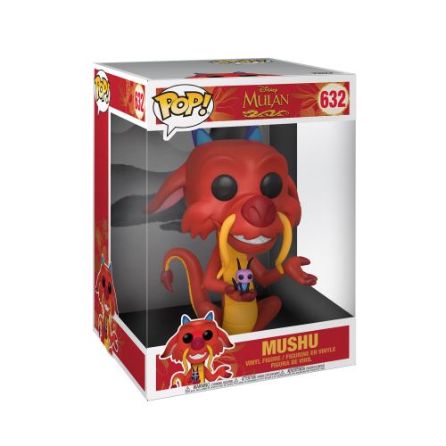 FUNKO POP! MULAN - MUSHU 25 CM, 45742, Nº 632, TIENDA CON LICENCIA OFICIAL, FIGURA, CABEZÓN, MUÑECO, JUGUETES, PELÍCULA, DRAGÓN