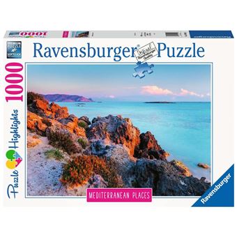 Puzzle 1000 pièces Ravensburger La Grèce Méditerranéenne - Puzzle - Achat &  prix