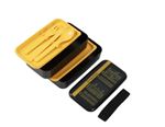 Set 2 Lunch Box Couverts Itotal Departures Noir et Orange