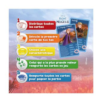 Jeu de cartes Top Trumps La Reine des Neiges 2