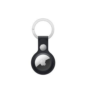 Porte-clés en cuir AirTag - noir