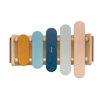 Encastrement en bois Plantoys Xylophone couleurs tendresse
