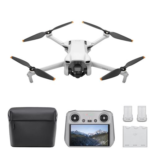 Drone Dji Mini 3 Fly More Combo Avec Radiocommande Smart Controller Gris