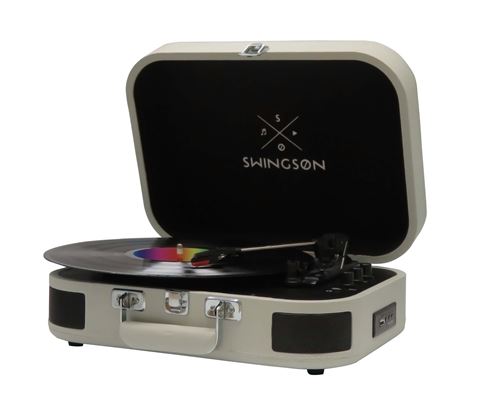 Platine vinyle Swingson On Stage Bluetooth Gris