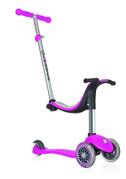 Trottinette 3 roues Globber Evo 4 en 1 Lights Deep Rose