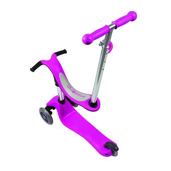 Trottinette à 3 roues Globber Evo 4 en 1 Lights Deep Rose