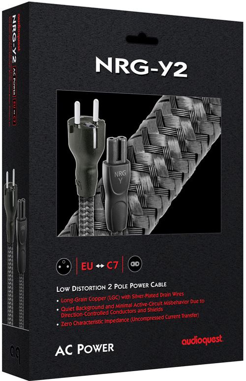 Câble d'alimentation PC Audioquest NRG-Y2 1 m Noir
