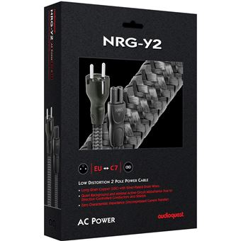 Câble d'alimentation PC Audioquest NRG-Y2 1 m Noir