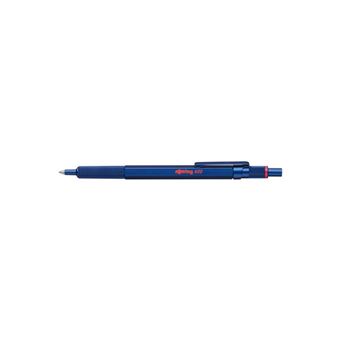 Stylo à bille Rotring 600 Recharge noire Pointe moyenne Bleu