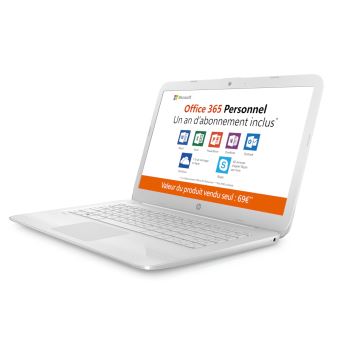 HP Ordinateur portable Stream Laptop 11-y011nf- 32 Go - Blanc pas
