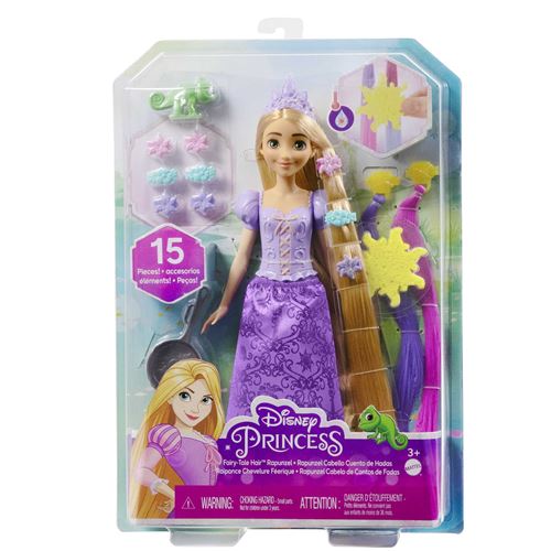 Disney Princesses Multicolore Poupée Raiponce Chevelure Conte De Fées