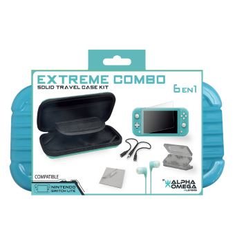 Pack Alpha Omega Players Nintendo Switch Lite Starter Extreme 6 en 1 Bleu