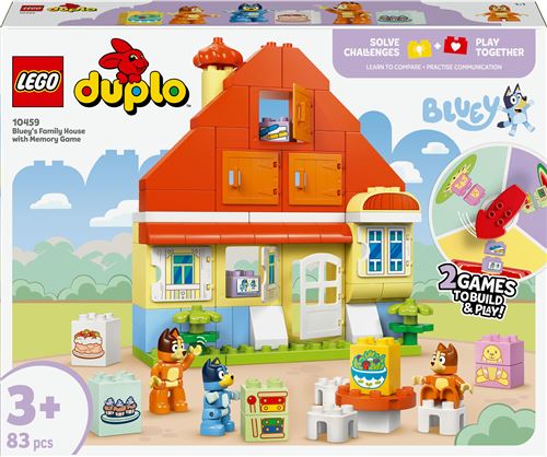 LEGO® DUPLO® Bluey 10459 La maison de famille de Bluey et le jeu de mémoire