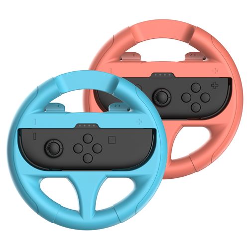 Volant de course Subsonic Duo Bleu Orange pour Nintendo Switch 2 et Nintendo Switch