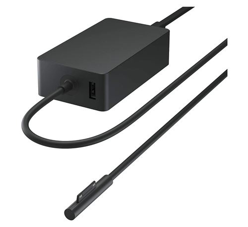 Chargeur Alimentation Microsoft 65W noir pour Surface Pro et Surface Laptop - Microsoft