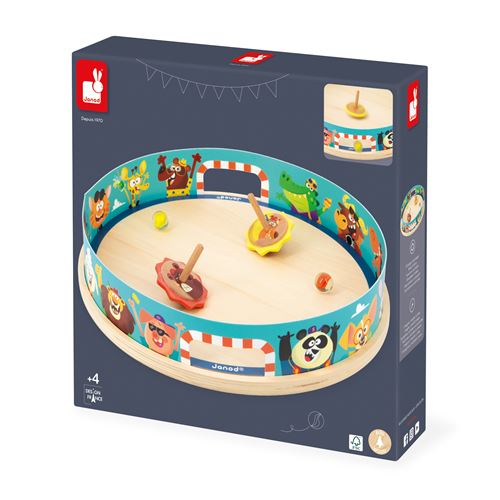 Jeu d'adresse Janod Appletop Toupies Arêne