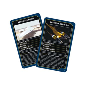 Jeu de cartes Top Trumps Star Wars Vaisseaux Spatiaux