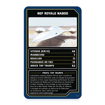 Jeu de cartes Top Trumps Star Wars Vaisseaux Spatiaux