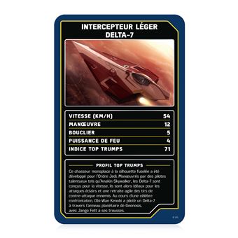 Jeu de cartes Top Trumps Star Wars Vaisseaux Spatiaux
