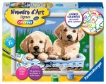 Jeu créatif Ravensburger Numéro d'Art Petit Adorables chiots