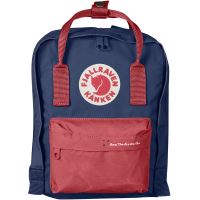 Sac à dos Fjällräven Save the Arctic fox Kånken Mini Bleu et Rouge