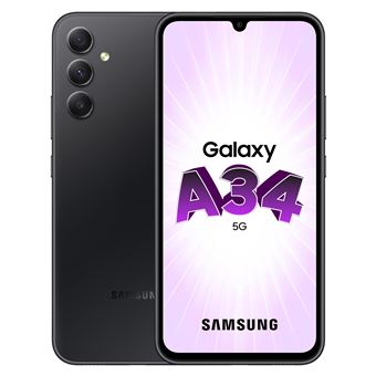 Smartphone Samsung Galaxy A34 6,6" 5G Nano SIM 128 Go Noir