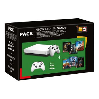 Revive fort Aggressive Pack Fnac Console Microsoft Xbox One X 1 To + 2ème manette + Forza Horizon 4