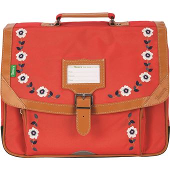 Cartable scolaire Tann's Broderies Andrea 38 cm Rouge