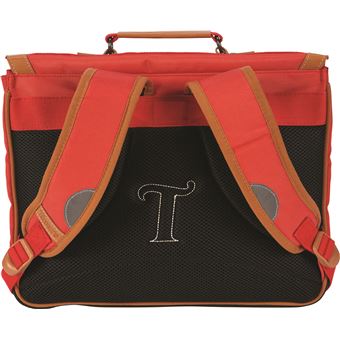 Cartable scolaire Tann's Broderies Andrea 38 cm Rouge