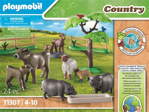 Playmobil Country 71307 Animaux De La Ferme