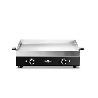 Krampouz Elektrische bakplaat Double Black Series PFSR2AA-KR 3200 W Inox en Zwart - 1