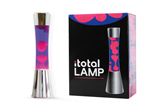 Lampe à poser Itotal Lave Socle Argent Fluide Rose et Violet 30 W 40 cm