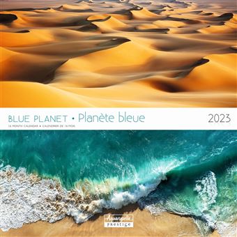 CALENDRIER 2023 30X30 PRESTI PLANET BLEU