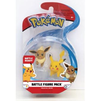 Figurines Pokémon Pikachu et Evoli 5 cm