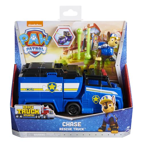 Voiture Paw Patrol Camion et Figurine Chase Big Truck Pups Paw