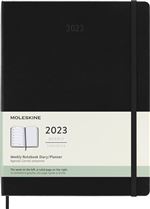 Agenda scolaire Moleskine 2022 2023 Semainier très grand format Rigide Noir