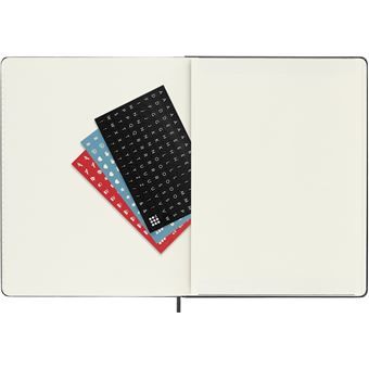Agenda scolaire Moleskine 2022 2023 Semainier très grand format Rigide Noir