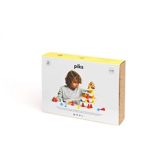 Jeu créatif en bois Piks Oppi Petit 24 pièces - 1