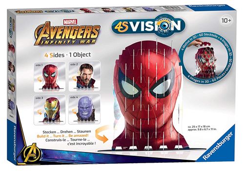 Kit créatif Ravensburger 4S Vision Marvel Avengers Infinity War Spiderman