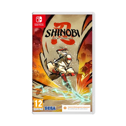 Shinobi Art Of Vengeance Code in a box Nintendo Switch