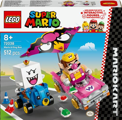 Lego Super Mario Mario Kart Wario et Roi Boo - vue 3