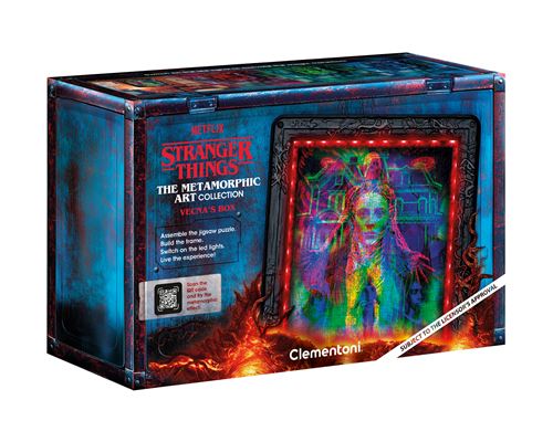 Puzzle 520 pièces Clementoni The Morphing Collection Stranger Things Cadre lumineux Vecna - Clementoni